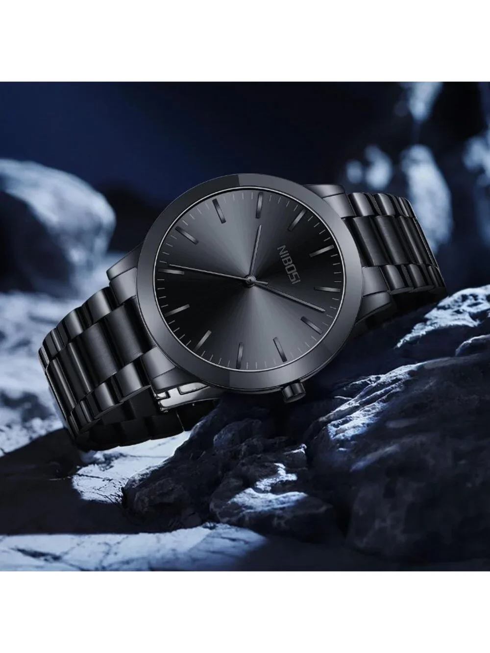 Men's Waterproof Analog Quartz Watch - Stainless Steel, Classic Minimalist